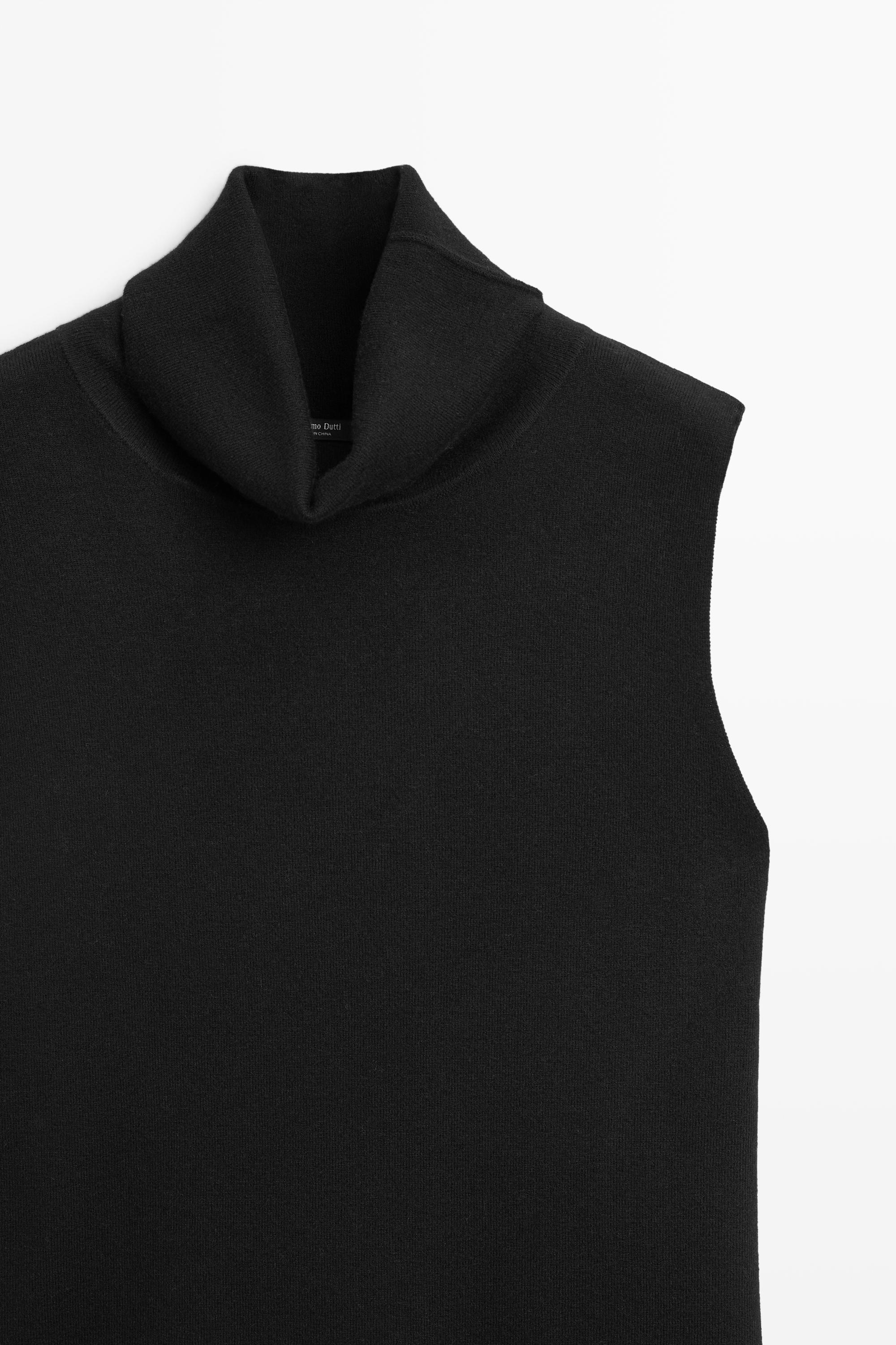 Wool blend knit top